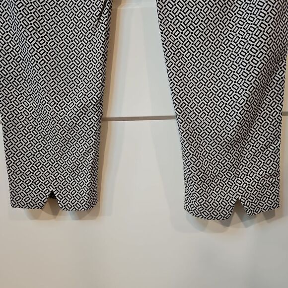 J.Jill Black and White Skinny Back Ankle CutOut sz 14 - Picture 5 of 7